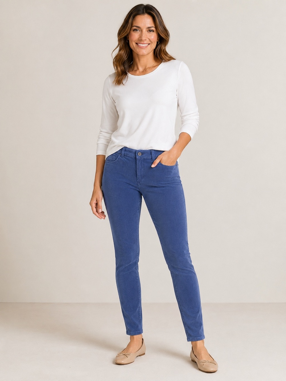 Pilcro And The Letterpress by Anthropologie Corduroy Pants Womens size 27 Blue